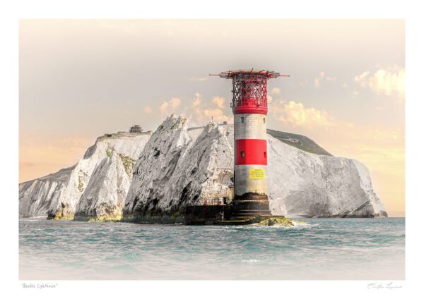 The Needles Lighthouse and Chalk Cliffs – Isle of Wight Coastal Print