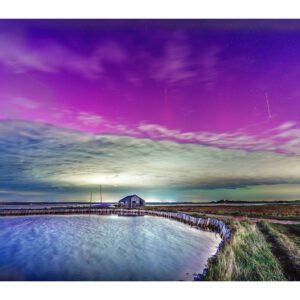 Aurora Over Newtown – Isle of Wight Night Sky Print