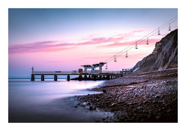Framed Print of Alum Bay Sunrise – Long Exposure Seascape, Isle of Wight