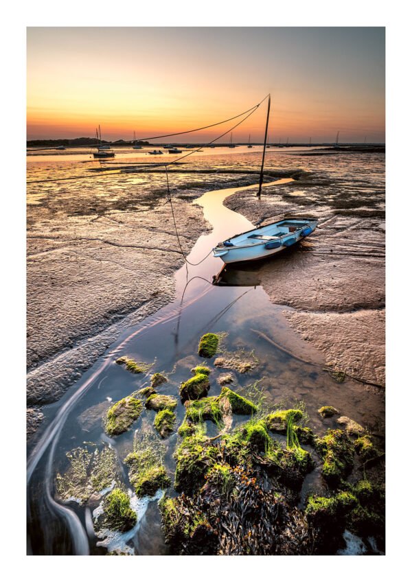 Sunset Low Tide – Newtown Harbour, Isle of Wight Fine Art Print