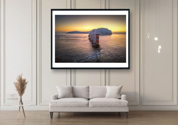 Needles lighthouse wall art print