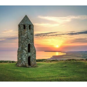 Sunset at St Catherine’s Oratory – Isle of Wight Print