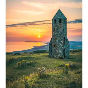 St Catherine’s Oratory Print – Sunset over the Pepper Pot