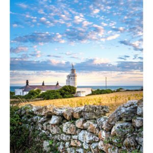 Evening Light at St Catherine’s Lighthouse – Fine Art Print