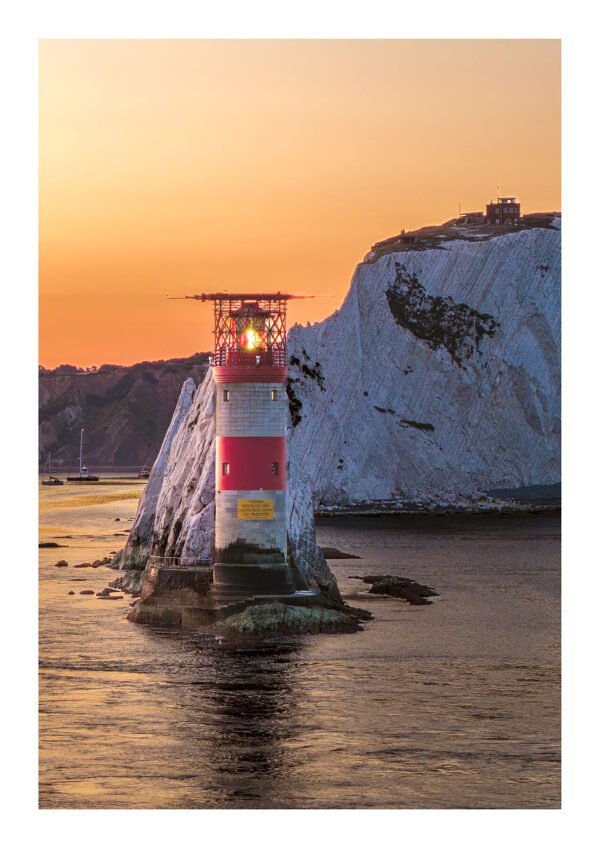 Isle of Wight lighthouse framed print
