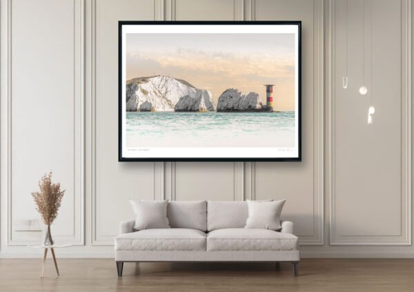 The Needles & Lighthouse – Isle of Wight Art Print - Image 2