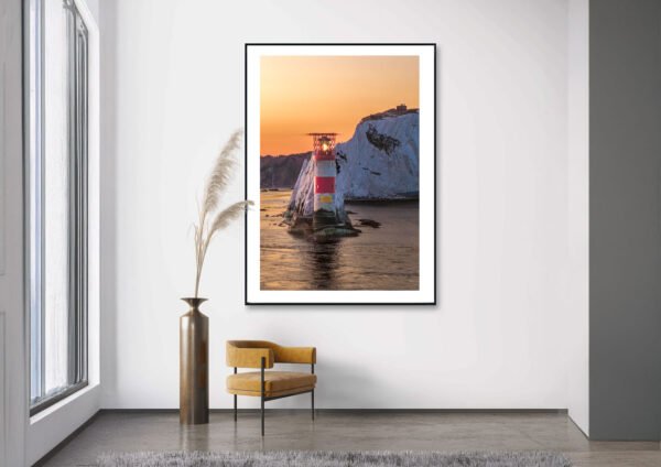 Isle of Wight lighthouse framed print