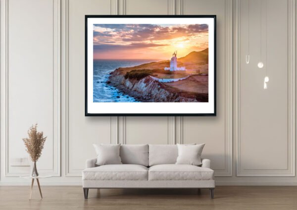 aerial print of st catherine's lighthouse