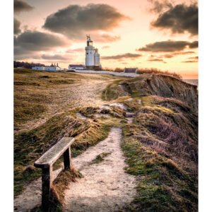 Morning Light at St Catherine’s Lighthouse – Coastal Print