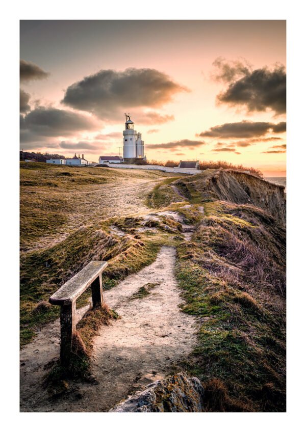 Morning Light at St Catherine’s Lighthouse – Coastal Print