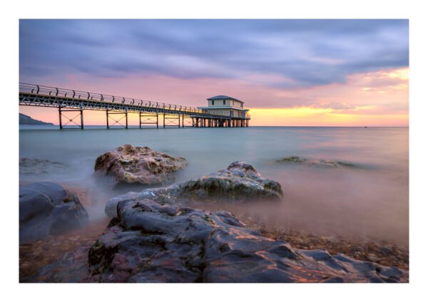 Golden Glow at Totland Pier – Isle of Wight Print
