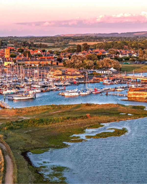 Panoramic Isle of Wight Prints - Yarmouth Harbour